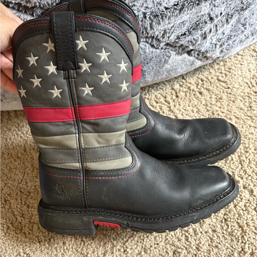 Rocky red line big kids boots size 4